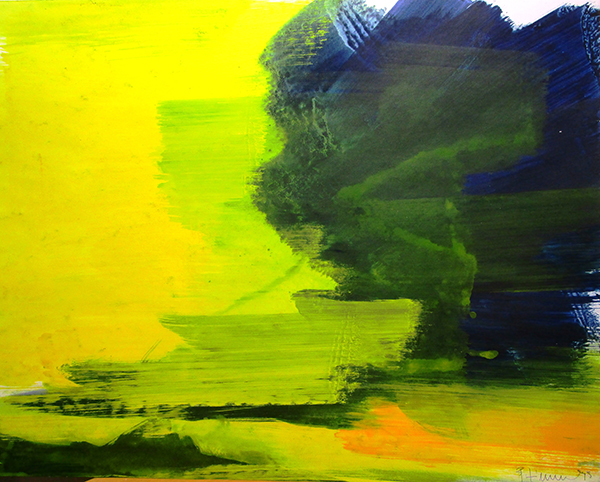 Wolke, 1995;Acryl auf Papier,;50 x 63 cm;Preis auf Anfrage - Galerie Wroblowski